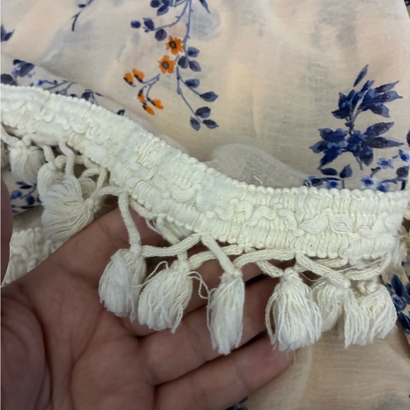 I Joah Floral Sleeveless Kimono with Tassel Hem M - Picture 10 of 10